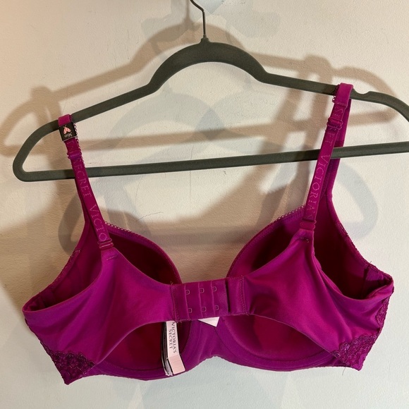 VICTORIA’S SECRET Sz 36D Sparkly Lace Underwire Light Padding Bra NEW WITH TAG - Picture 3 of 7